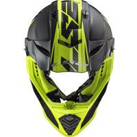 Мотошлем LS2 MX1299 (MX437) Fast Evo Roar (L, черный/зеленый)