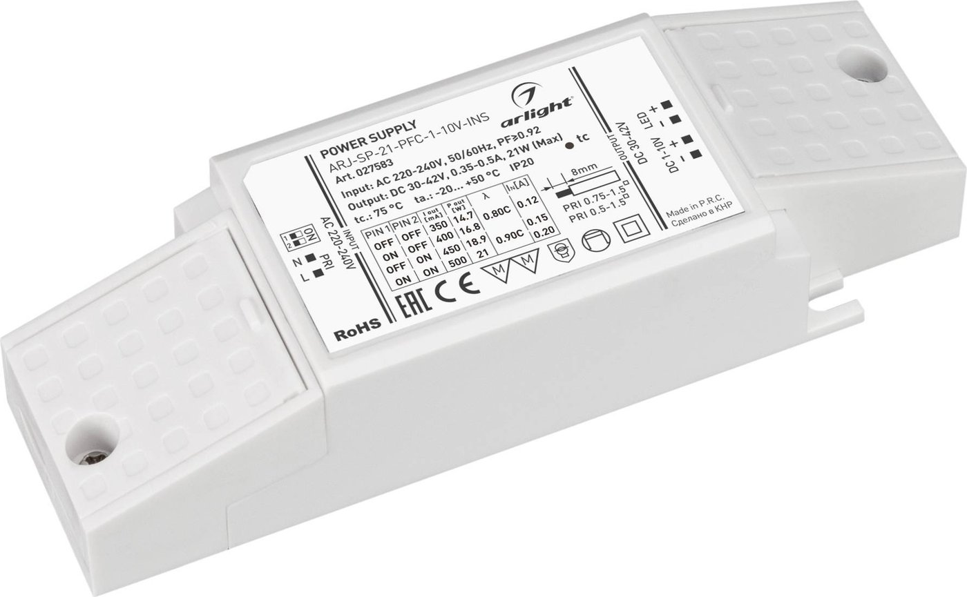 

Блок питания Arlight ARJ-SP-21-PFC-1-10V-INS 027583