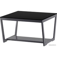 Журнальный столик Мебелик BeautyStyle 1 (серый графит/стекло черное)