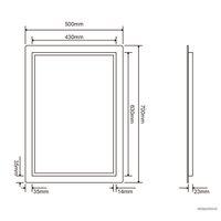  Roxen Зеркало Gotem 510165-50 50х70