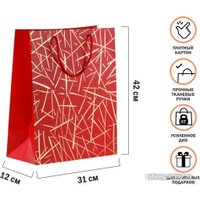 Пакет подарочный Perfecto Linea Emma 47-322603 (красный)