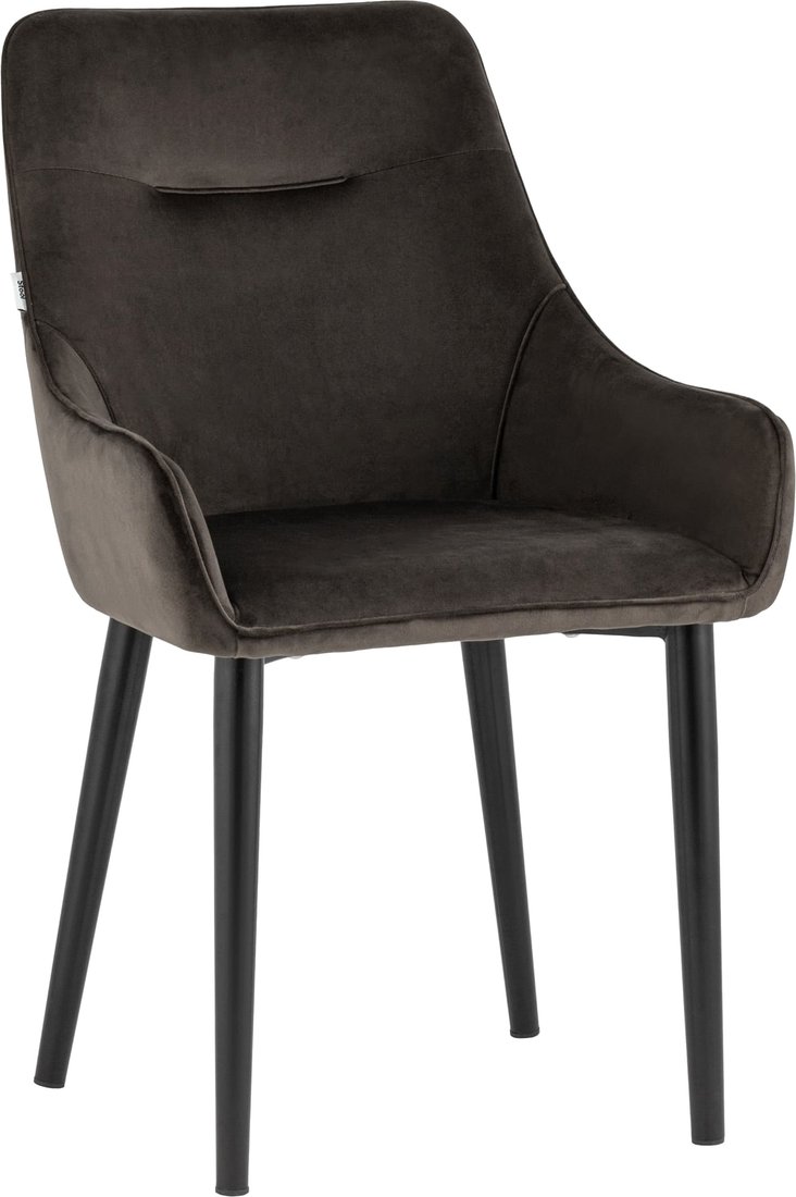 

Стул с подлокотниками Stool Group Джоан велюр (тёмно-коричневый)