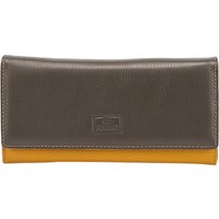 Кошелек Poshete 861-9821-YCF (желтый/кофе)
