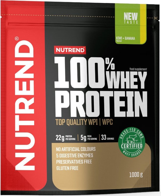 

Протеин сывороточный (изолят) Nutrend 100% Whey Protein (1000г, киви/банан)