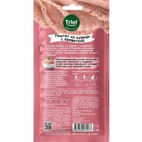 Лакомство для кошек Triol Snack Bar Паштет из курицы с креветкой (40 г)