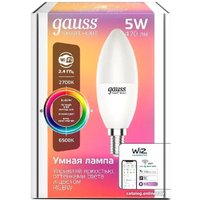 Светодиодная лампочка Gauss Smart Home E14 5 Вт 2700-6500K 1190112