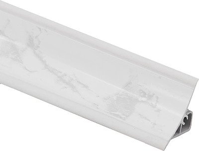 Плинтус El-mech-plast fs37344 (мрамор леванто белый)