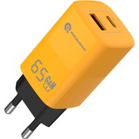 Сетевое зарядное Atomic UniQ G651 GAN 65W (желтый) в Солигорске