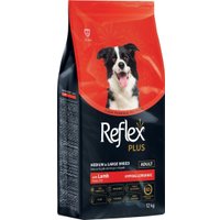 Сухой корм для собак Reflex Plus Для взрослых собак средних и крупных пород с ягненком и рисом 12 кг