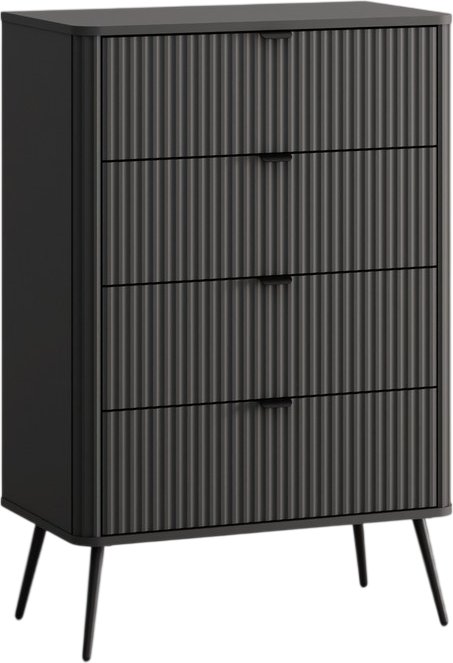 Комод Arvento Rondo 4S (графит/дарк грей)