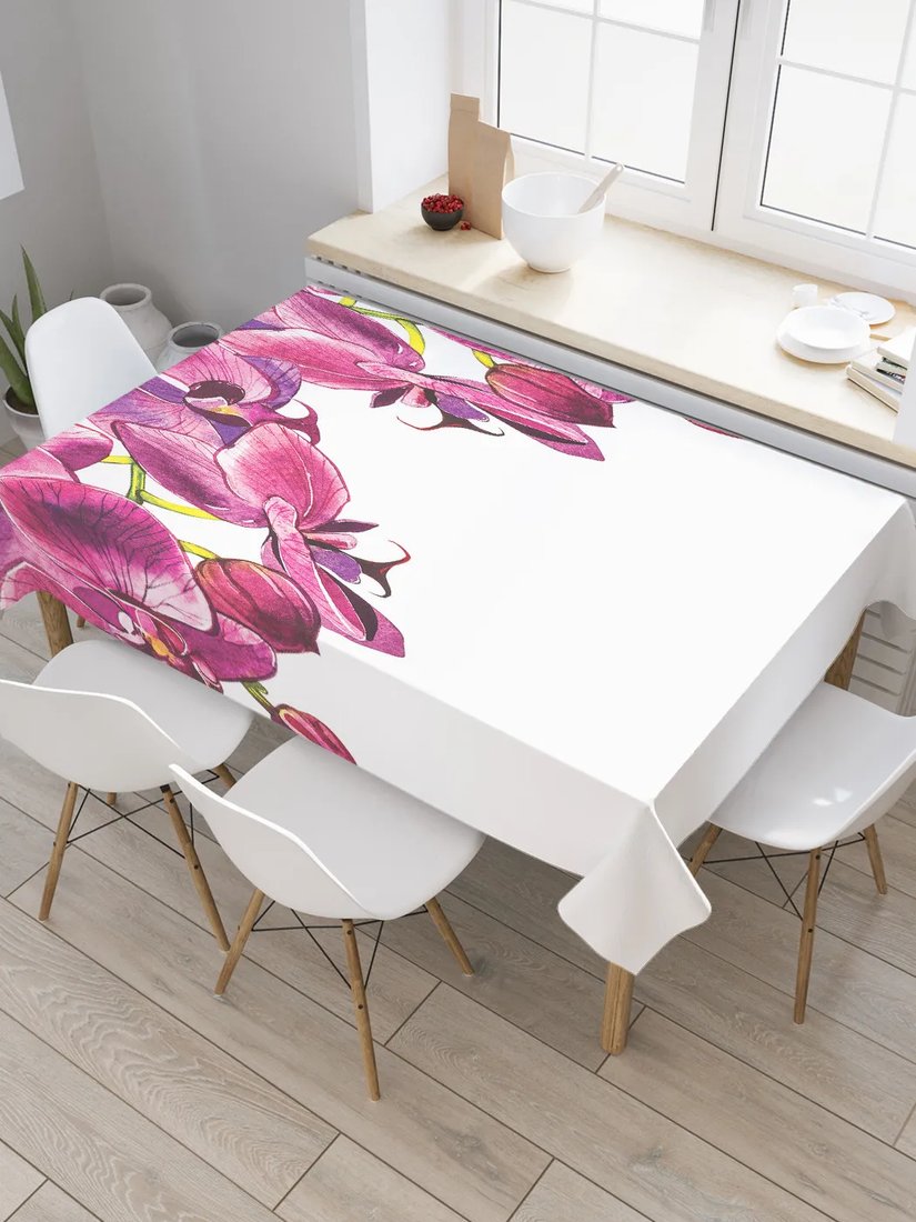 

Скатерть JoyArty Нежные ветки орхидеи tc_103023 (120x145)