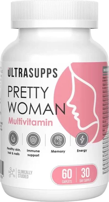 Витамины, минералы ULtraSupps Pretty woman Multivitamin (60 каплет)