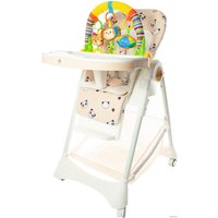 Высокий стульчик ForKiddy Podium Toys 0+ (два чехла +х/б вкладыш, кремовый)
