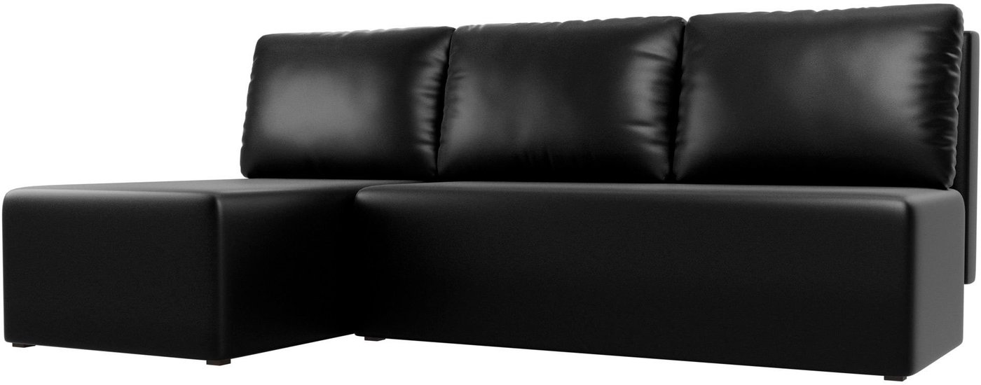 

Угловой диван Mio Tesoro Берген левый (экокожа, черный)