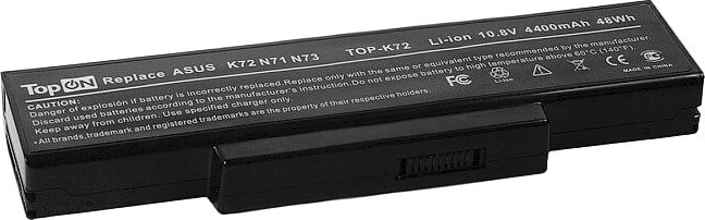 

Аккумуляторы для ноутбуков TopON TOP-K72
