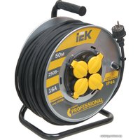 Удлинитель на катушке IEK УК50 WKP17-16-04-50-44 (50 м, черный)