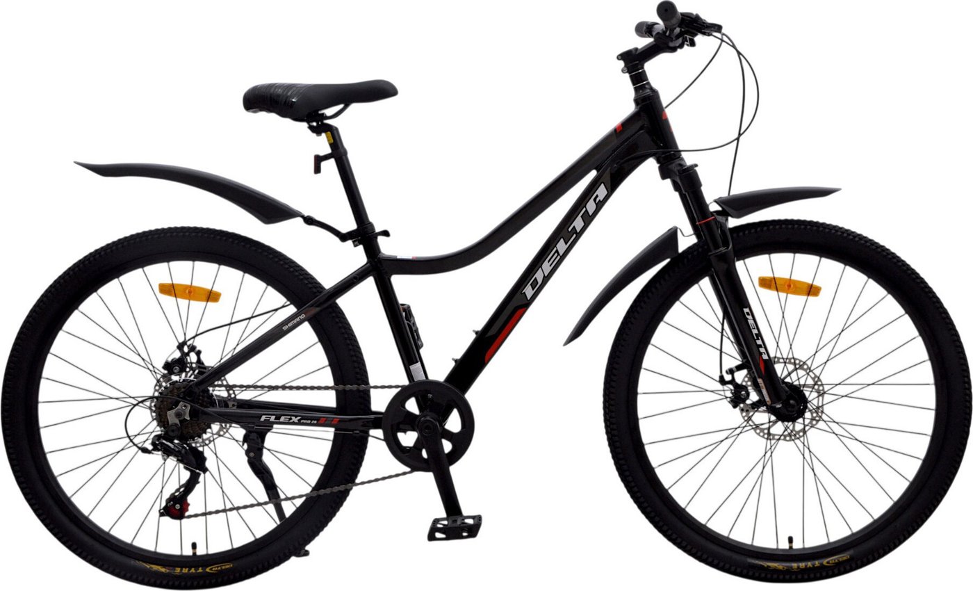 Велосипед Delta Flex Pro 26 р.14 FLEX PRO26.14.BK-RD (черный/красный)