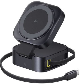 Baseus PicoGo Series 2-in-1 Magnetic Wireless Charger Qi2 67W P10276800123-00 (черный)