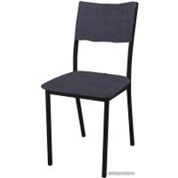 Стул Гальваник Олимп (ткань, черный муар/catania steel)
