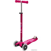 Трехколесный самокат Micro Maxi Deluxe LED (розовый)