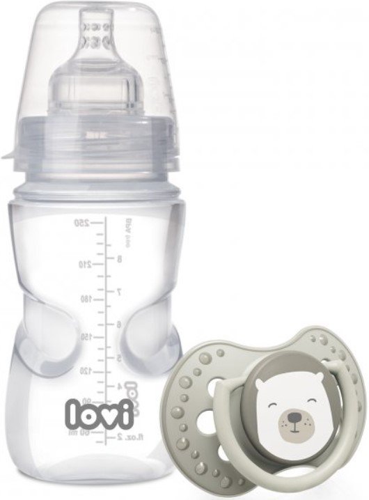 

Бутылочка для кормления Lovi Medical bottle + gift dynamic soother 0205exp (250 мл)