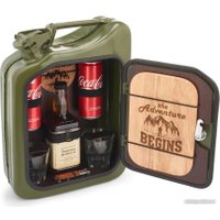 Подарочный набор Экспедиция Канистра - бар 10 л (зеленый)