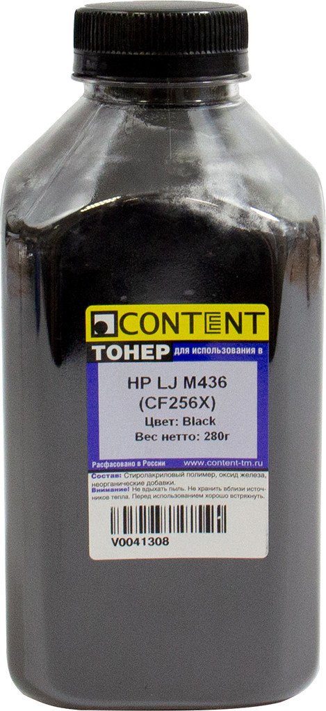 

Тонер Content для НP LJ M436 (CF256X) 280 г