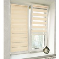 Шторы день-ночь Delfa Сантайм День-Ночь Масо МКД DN-41603 (68x215, бежевый)