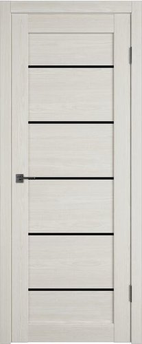 Межкомнатная дверь Atum Pro Х27 80x200 (stone oak, стекло black gloss)
