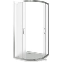 Душевой уголок Good Door Infinity R 80x80 (матовое/хром)