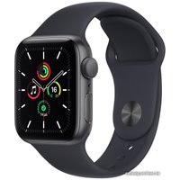 Умные часы Apple Watch SE 40 мм (алюминий серый космос/полуночный)