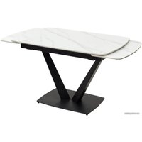 Кухонный стол M-City Alatri 120 Matt 614M04390 (White Marble Solid Ceramic/Black)