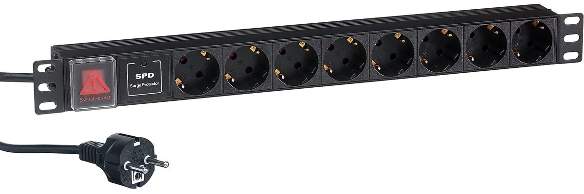 

Блок розеток ExeGate ServerPro PDU-19H807 Al-8S-EU2-SW-SPD1