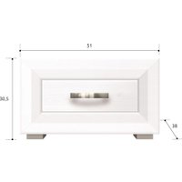 Тумба Black Red White Malta B136-KOM1S (лиственница сибирская/орех лион)