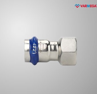 Фитинг Varmega Муфта раструбная Inox Press с внутренней резьбой 28x1" VM705002806