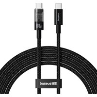 Кабель Baseus Gem Fast-Charging Data Cable 100W USB Type-C - USB Type-C (1 м, черный)