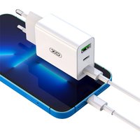 Сетевое зарядное XO L101 (белый)