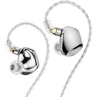 Наушники TRN VX Pro+ 3.5 мм (серебристый, без микрофона)