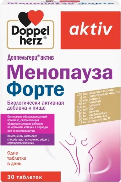 

БАД Doppelherz Актив Менопауза Форте (30таблеток)