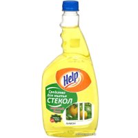 Средство для стекла и зеркал Help Лимон сменный блок 750 мл