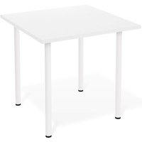 Кухонный стол Sheffilton SHT-TU66/TT 80/80 ЛДСП (белый/белый снег)