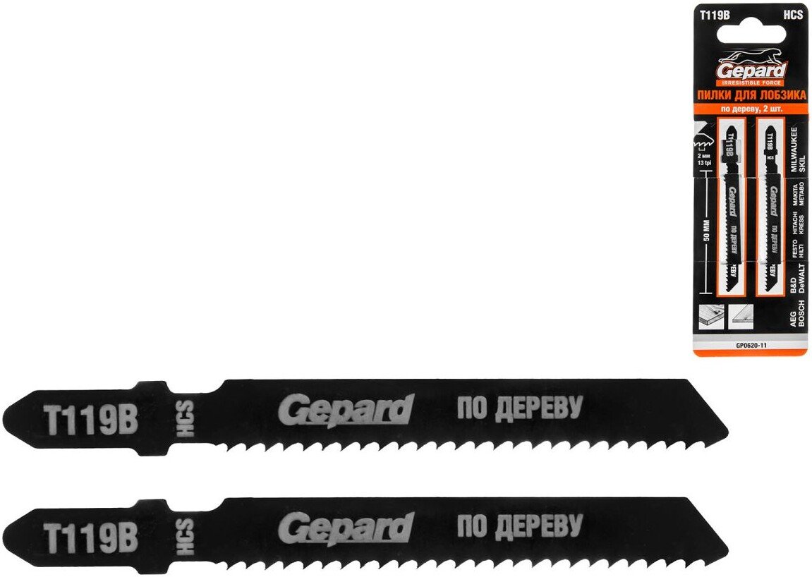 

Набор пильных полотен Gepard GP0620-11