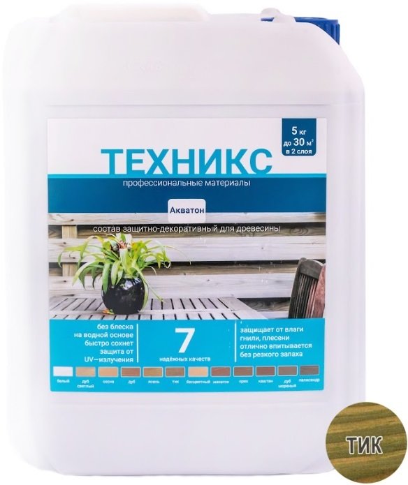 

Пропитка Техникс Акватон 5 кг (тик)