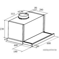 Кухонная вытяжка CATA TF 6600 Duralum (02010201)
