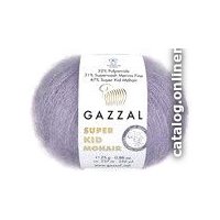 Пряжа для вязания Gazzal Super kid mohair new 64414 25 г 237 м (сиреневый)