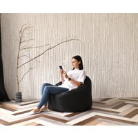 Кресло-мешок Mio Tesoro Poparada XXXL PO-65x85-CH (черный) в Бобруйске