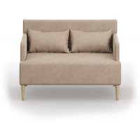 Диван Mio Tesoro Киус с подушками (микровелюр/светло-коричневый №4)