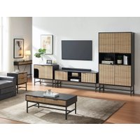 Комод Signal MAGO K3 (дуб/черный мат)