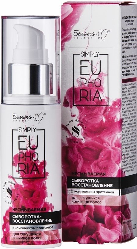 

Сыворотка Белита-М для волос Simply Euphoria для секущихся кончиков 50 г