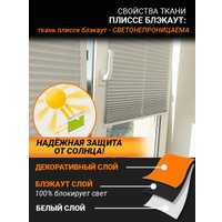 Плиссе Delfa Crep BLO СПШ-36102 (81x160, белый)